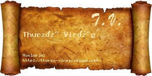 Thurzó Virág névjegykártya