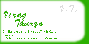 virag thurzo business card